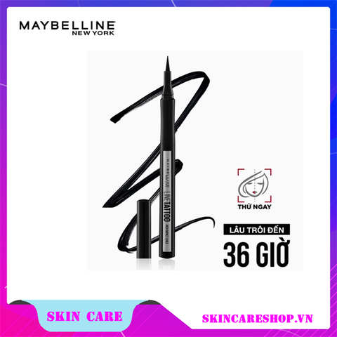 Bút Kẻ Mắt Nước Lâu Trôi 36H Không Thấm Nước Maybelline New York Line Tattoo High Impact Liner