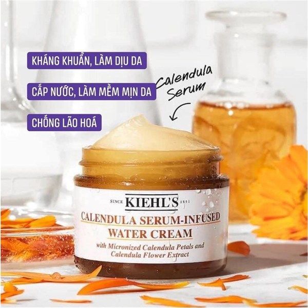 Kem Dưỡng Dịu Da Kiehl's Calendula Serum-Infused Water Cream 7ml