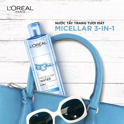 Nước tẩy trang tươi mát L'Oreal Paris Micellar Water 400ml