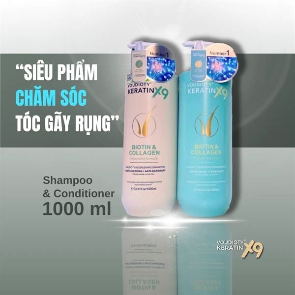 Voudioty Keratin X9 Biotin & Collagen 1000ml