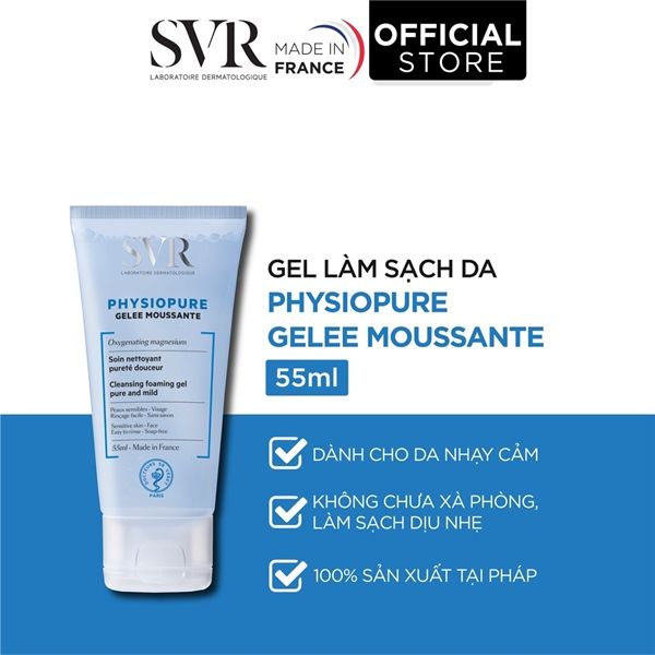 Sữa Rửa Mặt SVR Physiopure Gelée Moussante 55ml