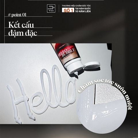 Kem xả mise en scene Hello Bubble All Star Smoothing Treatment 180ml