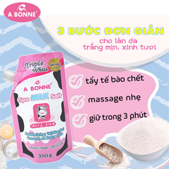 Muối Tắm Sữa Tẩy Da Chết A Bonné Spa Milk Salt 350gr