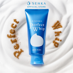 Sữa rửa mặt với bọt tơ tằm trắng Senka Perfect Whip