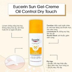 Kem chống nắng Eucerin Sun Dry Touch Acne Oil Control SPF50+ 50ml