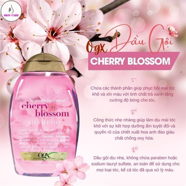 OGX Heavenly Hydration + Cherry Blossom Chiết Xuất Hoa Anh Đào 385ml