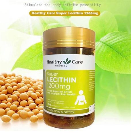 Viên uống mầm đậu nành Healthy Care Super Lecithin 1200mg