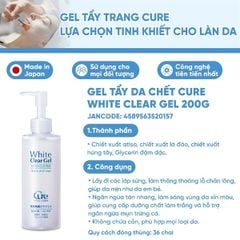 Tẩy Tế Bào Chết Cure White Clear Gel Medicated 200g