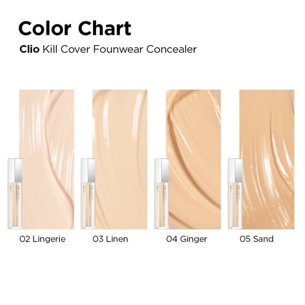 Che Khuyết Điểm Clio Kill Cover Founwear Concealer 6g