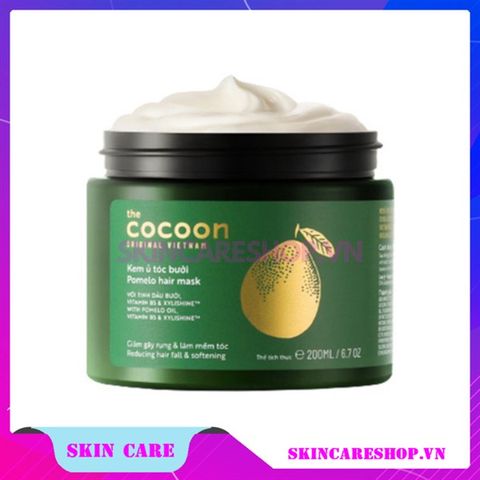 Kem Ủ Tóc Bưởi Giảm Gãy Rụng Tóc Mềm Mượt Chắc Khỏe Cocoon Pomelo Hair Mask 200ml