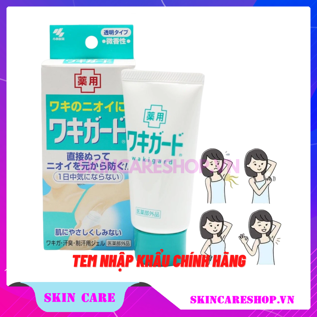 Gel khử mùi, giảm thâm nách Kobayashi Wakigard 50ml