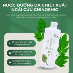 Nước Dưỡng Da Chiết Xuất Ngải Cứu Chinoshio Mugwort Natural Skin Lotion 500ml