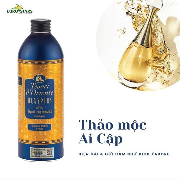 Sữa Tắm Hương Nước Hoa Tesori d'Oriente Aegyptus 250ml