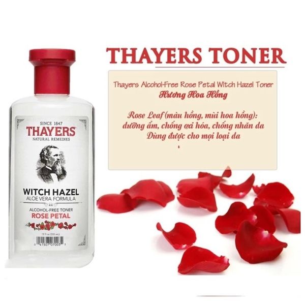 Nước Hoa Hồng Không Cồn Thayers Facial Toner 355ml