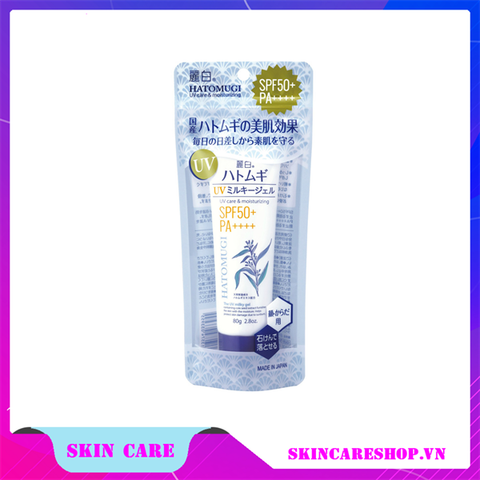 Sữa Dưỡng Thể Hatomugi UV Care & Moisturizing SPF50+/PA++++ 80g