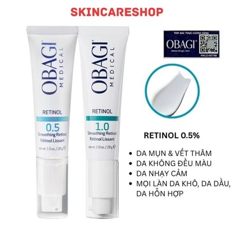 Kem Dưỡng Ẩm & Giảm Nếp Nhăn Obagi Retinol 28g