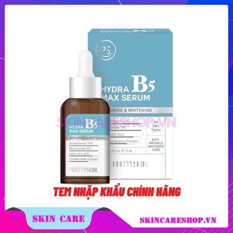 Tinh Chất Phục Hồi, Dưỡng Trắng Da Pretty Skin Hydra Max Serum B5 50ml