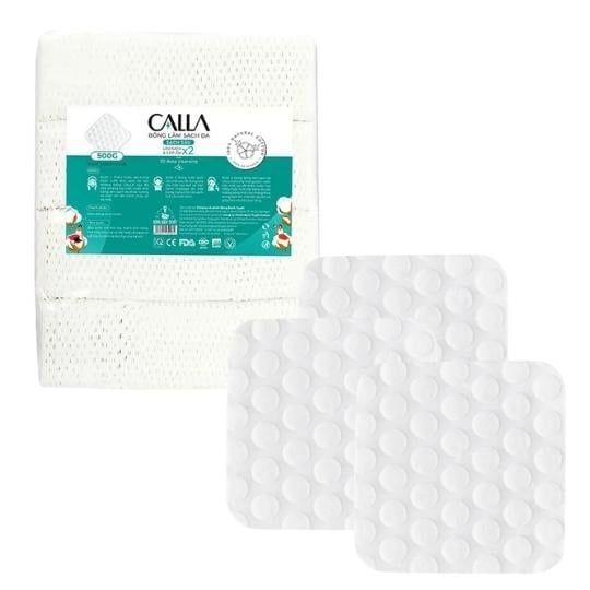 Bông Tẩy Trang Calla Facial Cotton Pads 3D Deep Cleansing 150 Miếng