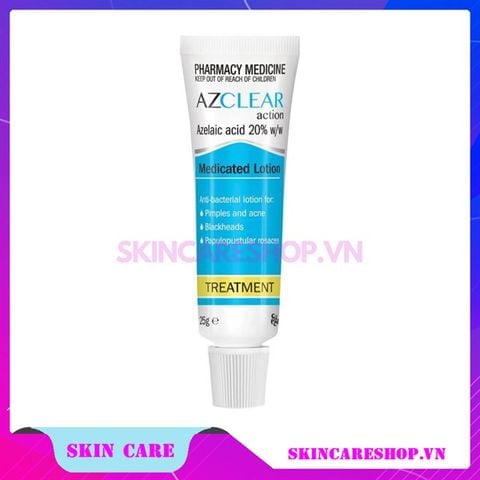 Kem Trị Mụn Azclear Action Medicated Treatment Lotion Azelaic Acid 20% 25g