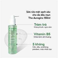 Gel Rửa Mặt Làm Sạch Sâu Cho Da Dầu Mụn The Auragins Oil Balancing Gel Cleanser 150ml