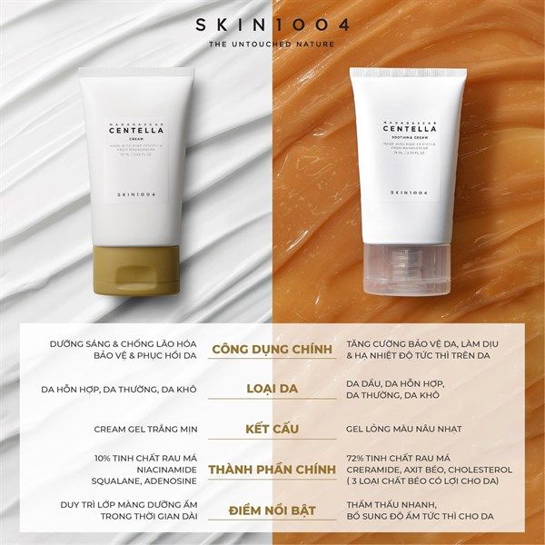 Kem Dưỡng Ẩm Làm Dịu Da Skin1004 Madagascar Centella Soothing Cream 75ml