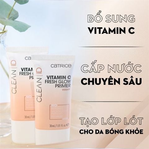 Kem Lót Catrice Clean ID Vitamin C Fresh Glow Primer 30ml