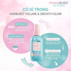Xịt Dưỡng Tóc Hairburst Volume And Growth Elixir Avocado & Coconut Chiết Xuất Bơ và Dừa 125ml