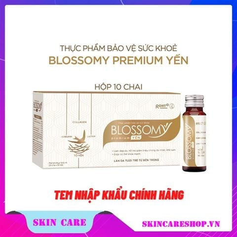 Thực Phẩm Bảo Vệ Sức Khỏe Blossomy Premium Yến Giúp Tăng Sức Khỏe Sáng Mịn Da ( Hộp 10 chai)
