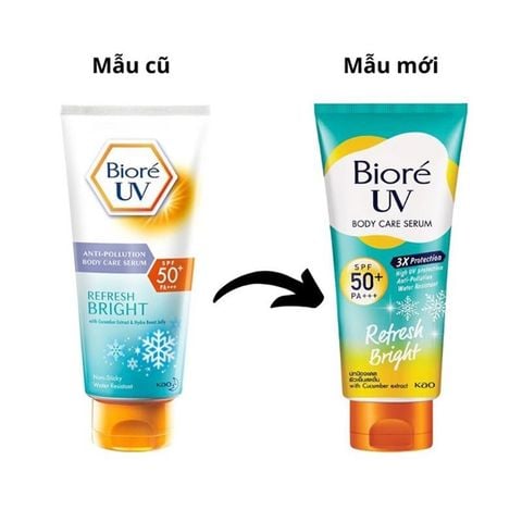 Serum Chống Nắng Bioré Refresh Bright Dưỡng Thể Sáng Mịn Mát Lạnh 150ml