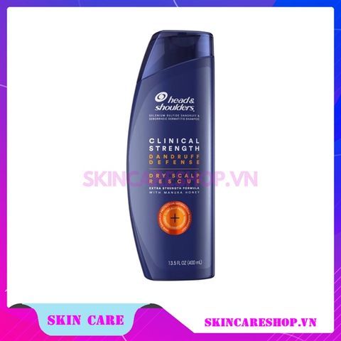 Dầu Gội Trị Gàu & Nấm Tóc Head & Shoulders Clinical Dry Scalp Rescue Shampoo 400ml