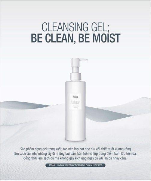 Gel Rửa Mặt Chiết Xuất Xương Rồng Huxley Cleansing 200ml