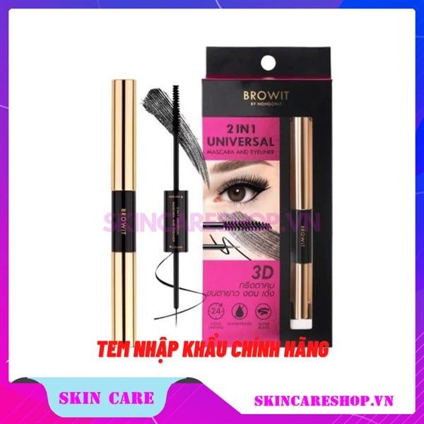 Mascara 2 Đầu Browit by Nongchat 2 in 1 Universal Mascara And Eyeliner