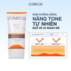 Kem chống nắng nâng tông tự nhiên Clinicos Tone Up Truth Sunscreen SPF50+ 50ml