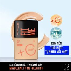 Kem Nền Tươi Mướt Chống Nắng Maybelline Fit Me Fresh Tint SPF50