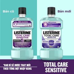 Nước Súc Miệng Cho Răng Nhạy Cảm Listerine Mouthwash Total Care Sensitive 750ml