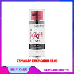 Xịt Khoáng Khóa Nền Catrice Oil-Control Matt Fixing Spray 16h 50ml