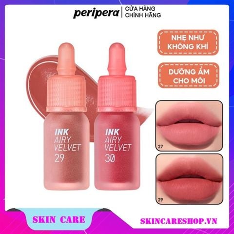 Son Kem Lì Nhẹ Môi, Siêu Mịn Peripera Ink Airy Velvet 4g