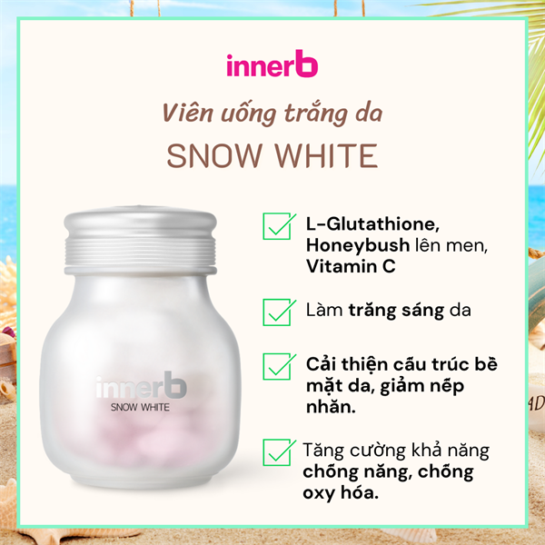 Viên Uống Sáng Da InnerB Snow White 56 viên