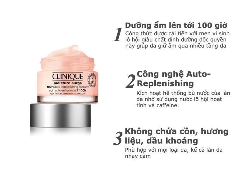 Gel Dưỡng Ẩm 100H Clinique Moisture Surge 100H Auto-Replenishing Hydrator 50ml