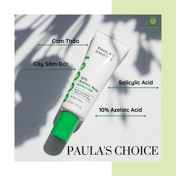 Gel Dưỡng Giảm Mụn, Làm Mờ Vết Thâm Paula’s Choice 10% Azelaic Acid Booster