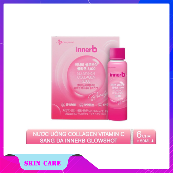 Nước Uống Innerb Glowshot Vitamin C Collagen 3000mg 6 ống