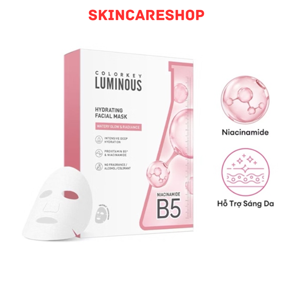 Hộp 10 Mặt Nạ Colorkey Luminous B5 Facial Mask 25ml