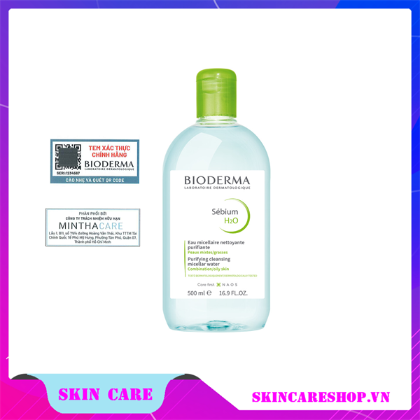 Nước Tẩy Trang Bioderma Sébium H2O 500ml