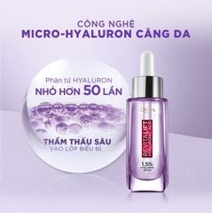 Serum Siêu cấp ẩm sáng da L'Oreal Paris Pure Hyaluronic Acid 1.5% 30ml