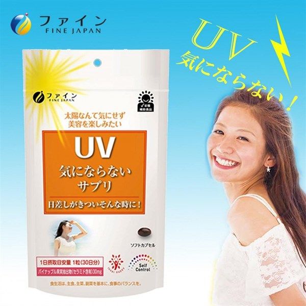 Viên uống chống nắng UV Fine Japan Nhật Bản giảm thâm nám 30 viên