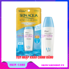 Sữa Chống Nắng Sunplay Skin Aqua Acne Clear Milk SPF50+ PA++++