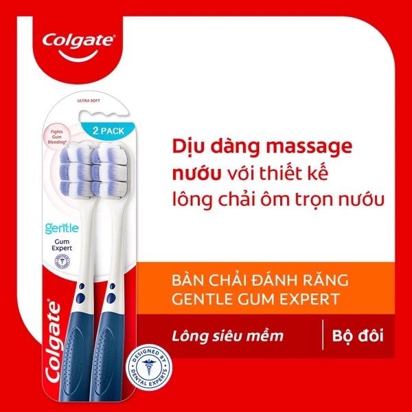 Bộ 2 Bàn Chải Colgate Gentle Gum Expert