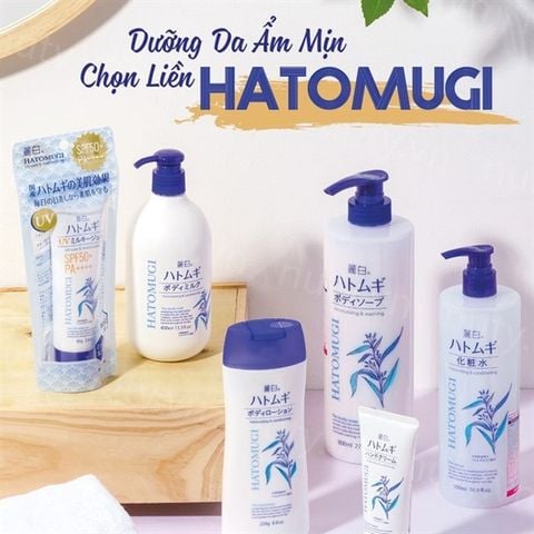 Sữa tắm dưỡng da Hatomugi Moisturizing Washing 800ml