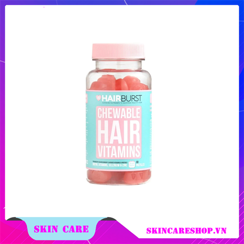 Thực Phẩm Chức Năng Hairburst Chewable Hair Vitamins Kẹo Dẻo Kích Thích Mọc Tóc 60 Viên 96g