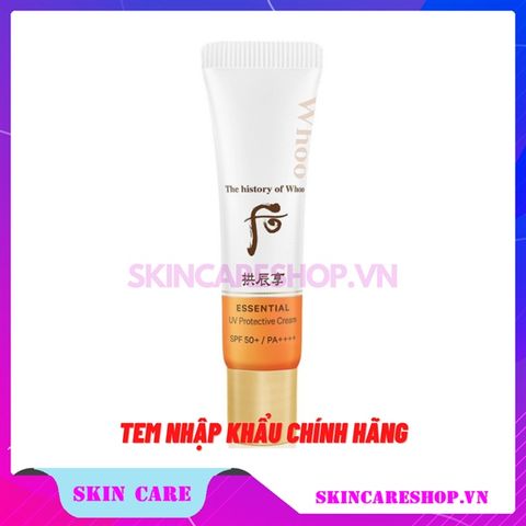 Kem chống nắng dưỡng ẩm Whoo Gongjinhyang Essential UV Protective Cream Sun SPF50+, PA++++